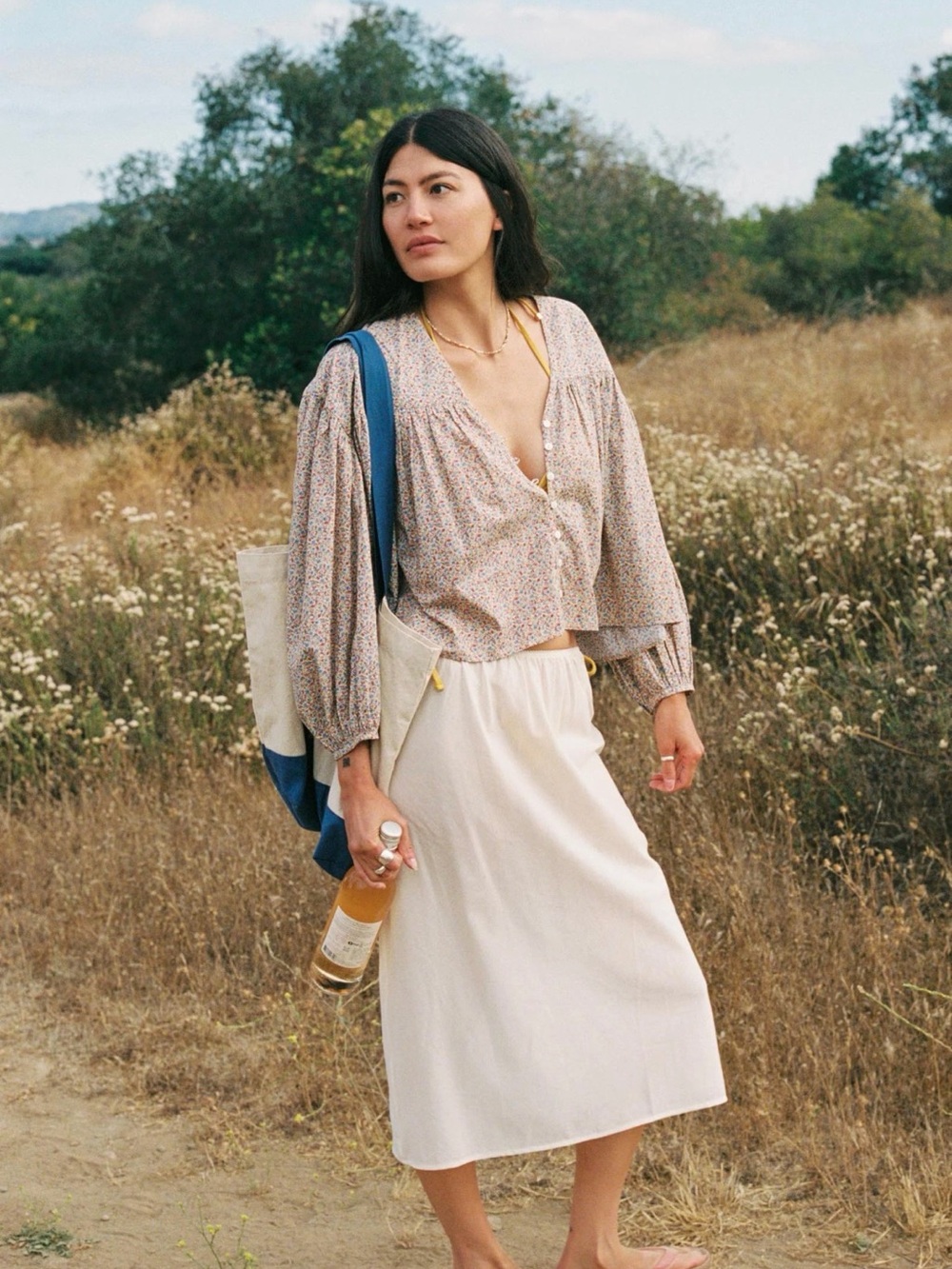 Christy Dawn Georgina Blouse | Chamomile Rose Cluster Small regenerative